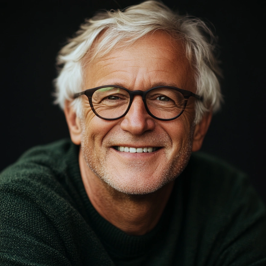 Михайло, 72 роки, займається йогою на стільці